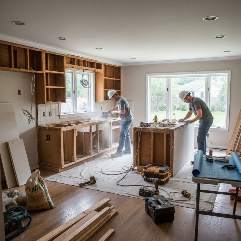 Our team working on Bathroom Remodeling projects in Rockingham County, NH