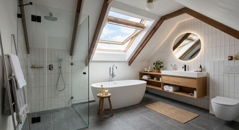 Attic Bathroom Remodeling in Rockingham County, NH