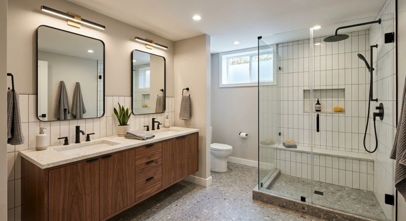 Basement Bathroom Remodeling in Rockingham County, NH