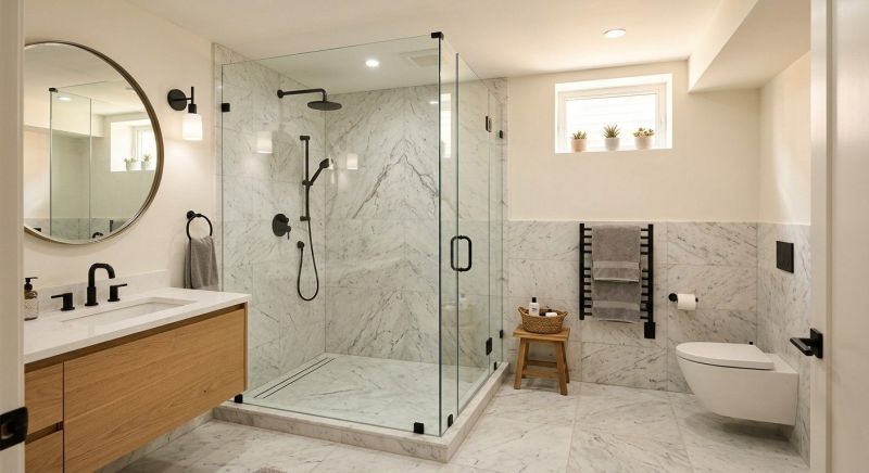 Basement Bathroom Remodeling in Rockingham County, NH