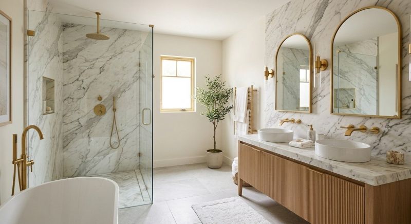 Granite Shower Installation in Rockingham County, NH